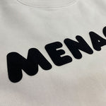 MENACE Off-White loose fit sweatshirt